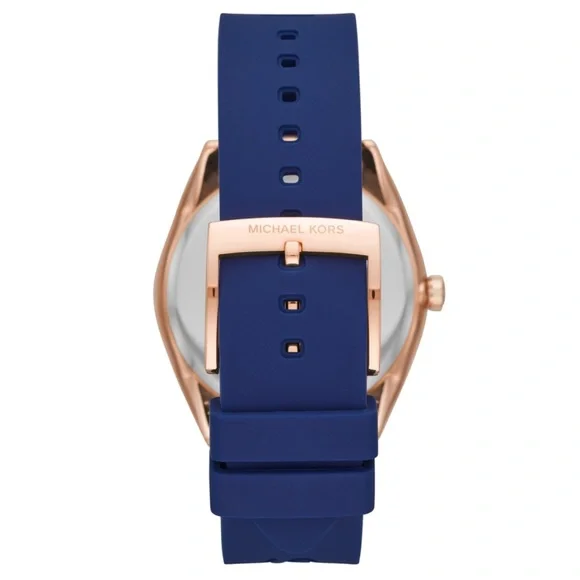 Michael Kors Janelle Ladies Watch Rose Gold and Blue MK7140 - Picture 3 of 4